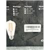 Image 4 : LED Edison Bulb 60W Equivalent, ST58 Non-Dimmable, 6W, 6-Pack