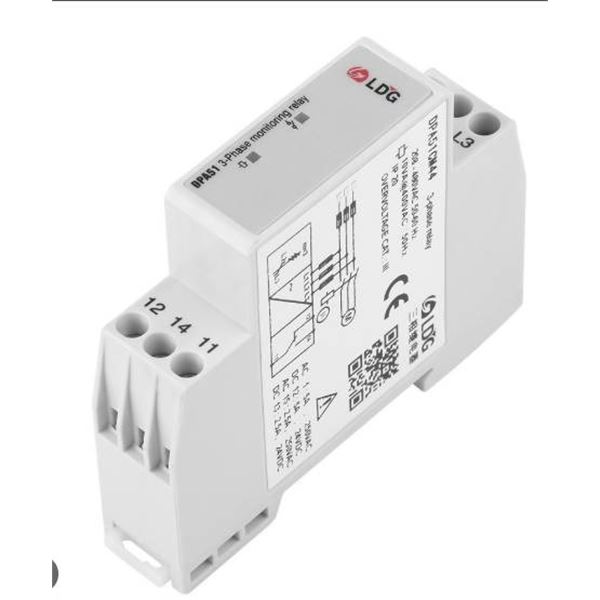 LDG DPA51CM44 3-Phase Relay, 20-480VAC, 50-60Hz