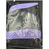 Image 3 : CarGrand GD407-3 Seat Cover Set, 9-Piece, Black and Purple