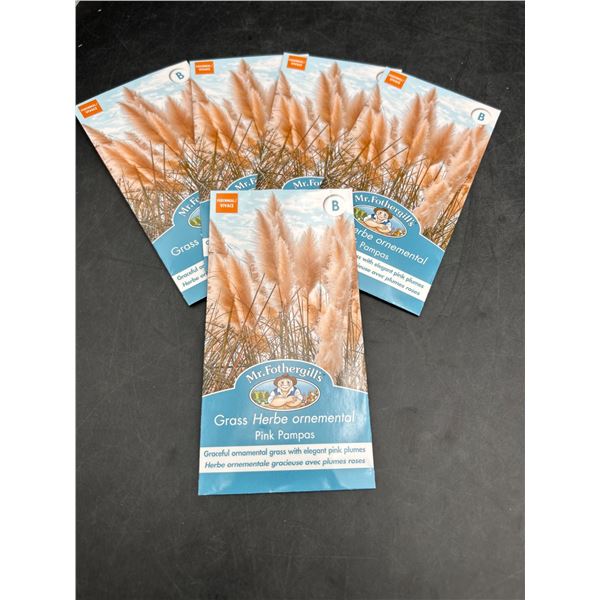 Mr. Fothergill’s Grass Pink Pampas Ornamental Seeds Lot of 6 Packets