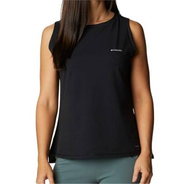 Columbia Omni-Shade Women’s Sun Trek Tank Top, Size S, Black
