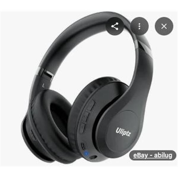 Uliptz WH203A Wireless Bluetooth Headphones with Foldable Design