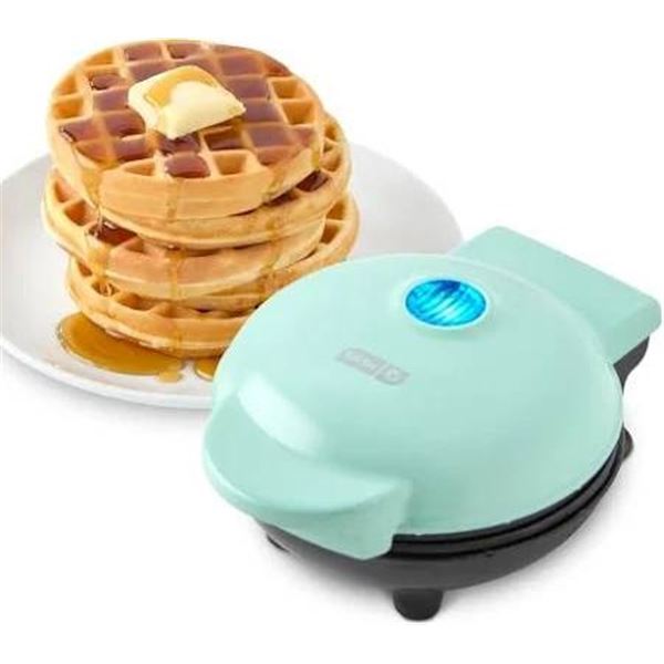 Dash Mini Waffle Maker with 4-Inch Cooking Surface, 350 Watts, Nonstick Coating