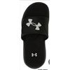 Image 1 : Under Armour Boys UA B Ignite 7 SL Slide Sandals, Size 5Y, Black