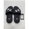 Image 2 : Under Armour Boys UA B Ignite 7 SL Slide Sandals, Size 5Y, Black