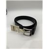 Image 2 : Black Leather Belt by George with Metal Buckle, Size 34