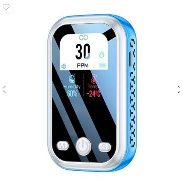 HAKINAKU Mini Carbon Monoxide Detector Model D6 BLUE