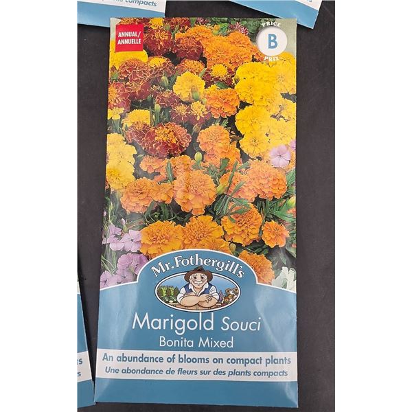 Mr. Fothergill’s Marigold Souci Bonita Mixed Seed Packets