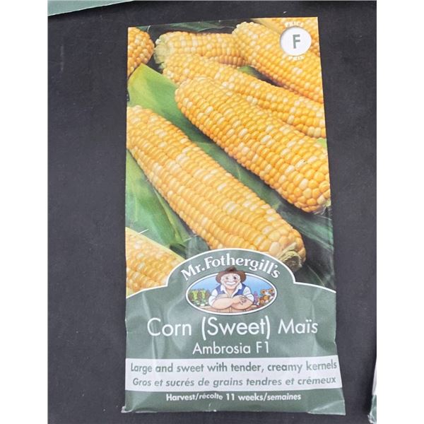 Mr. Fothergill’s Corn (Sweet) Ambrosia F1 Seeds – Lot of 5