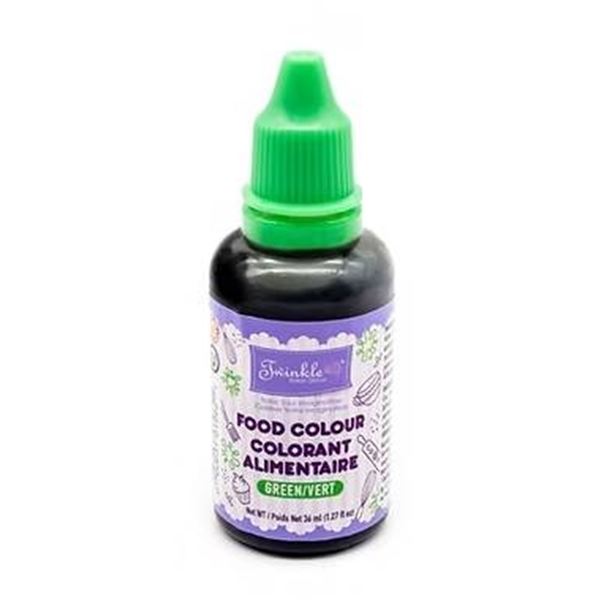 TWINKLE BAKER DECOR 12 Bottles of 36ml Green Food Colouring