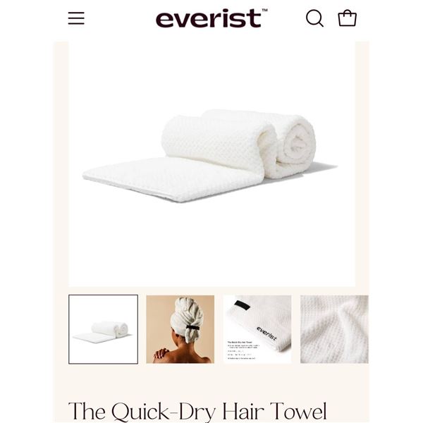 Everist Quick-Dry Hair Towel with Sustainable Design