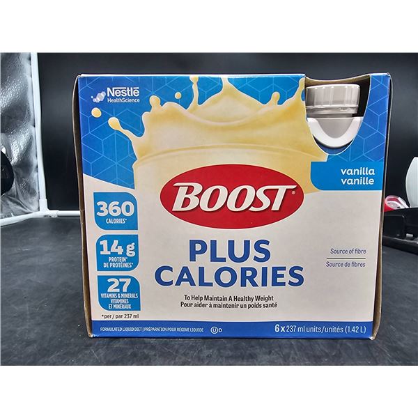 Nestle Boost Plus Calories Vanilla 6 x 237 mL Nutritional Drinks