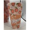 Image 1 : 25 Peach Print Plastic Cups With Frutier Design