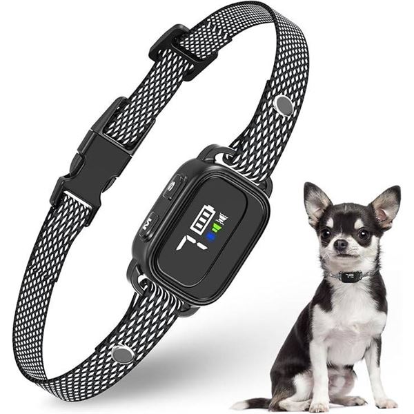 Elecane Tiny Smart Bark Collar Version 2.0 for 4+ Lbs, No Shock