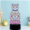 Image 1 : LED Diamond Painting Lamp,DIY Special Shaped Beads Diamond Painting Cross Design LED Night Light Cro