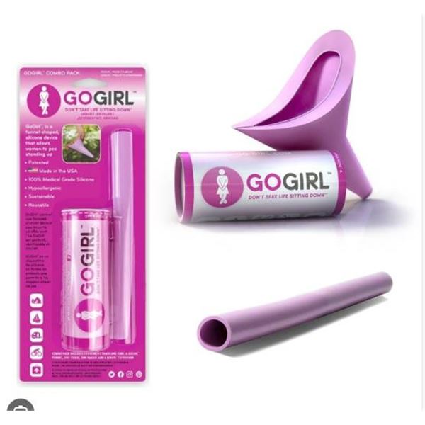 GoGirl Female Urination Device with Extension Tube – Reusable Silicone