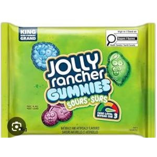 Jolly Rancher Gummies Sours, 12 x 96 g Candy Assortment