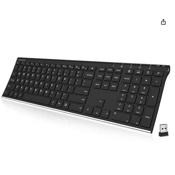 Arteck HW192 Wireless Rechargeable Keyboard