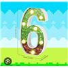 Image 1 : Minecraft  Design LED Light-Up Numbers 6 or 9