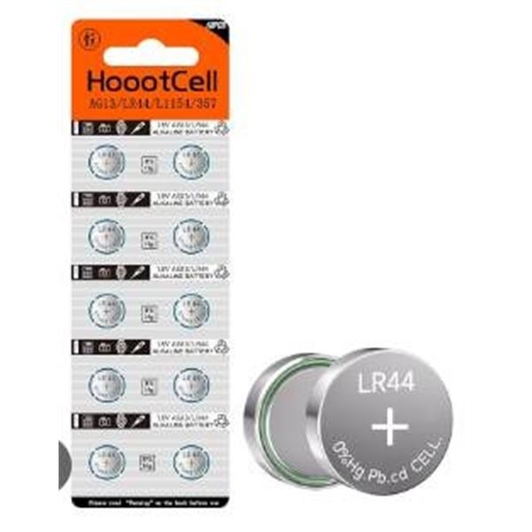 60 HoootCell AG3/LR41 Alkaline Batteries (6 – 10 Packs)