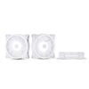 Image 1 : Heccooling WJN White Computer Fans – Pack of 3, 120x120x25mm, 12V DC