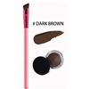 Image 1 : Multifunctional Brow Brush & Cream Kit – Dual Angled Eyebrow & Eyeliner Applicator, With Da