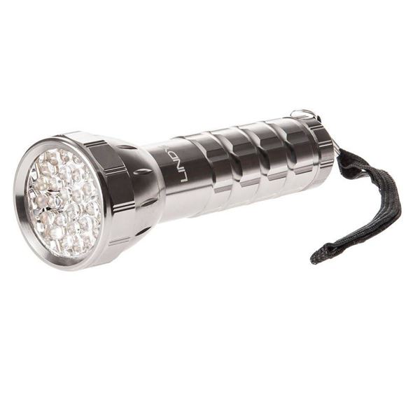 Lot of Two Handheld LED Flashlights with Metallic Finish