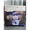 Image 2 : Christmas Characters With LED Lights, Snowman Design Display