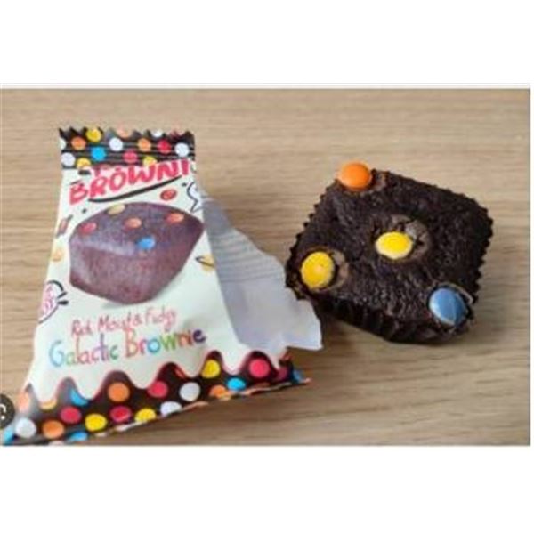 2 Displays x 12 Mr. Brownie Galactic Brownies 2-Pack Sets with Chocolate Candies