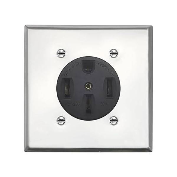 EDYCARX Nema 14-50 Outlet With Square Wall Plate