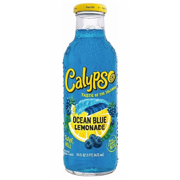 Calypso Ocean Blue Lemonade 12 x 473ml Bottles