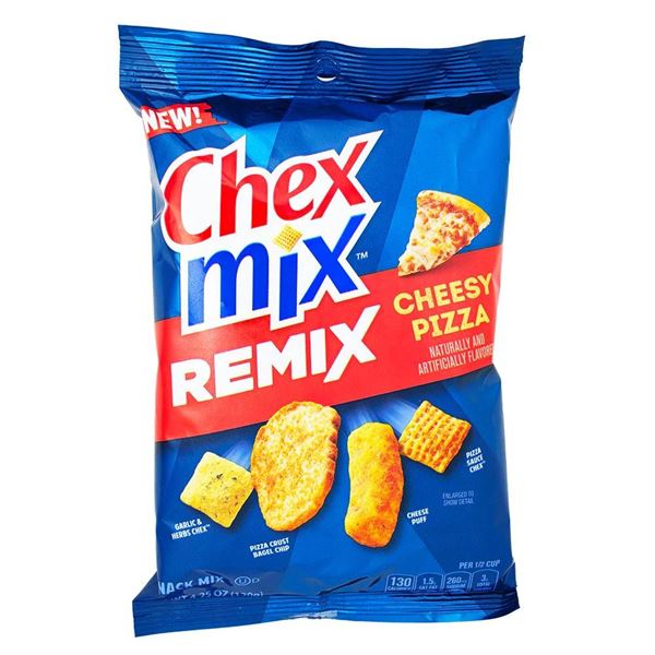 6 Chex Mix Remix Cheese Pizza Flavor 198g Bags