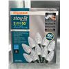 Image 2 : Sylvania Stay-Lit C9 LED Light Set, 2 Sets of 50 Bulbs