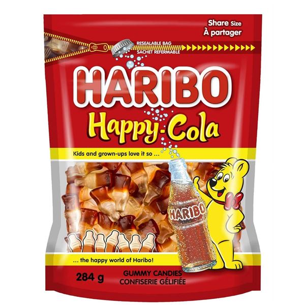 Haribo Happy Cola Gummy Candies 175 g Bag (12 Count)