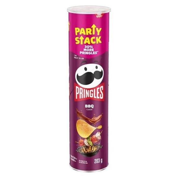 Pringles Party Stack BBQ Flavor – 7 x 203g
