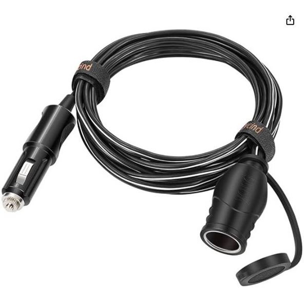 YCIND Cigarette Lighter Plug 4V 13AWG Cord 3Ft (CAP2F-C1)