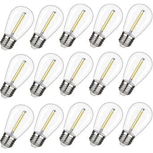 FUTIME S14 LED String Light Bulbs (15-Pack)