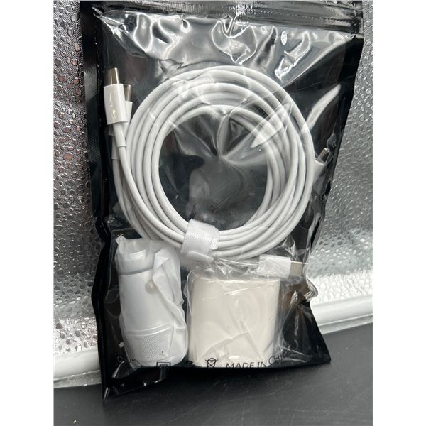 Car and Wall Charger With 6ft USB-C to USB-C Cable