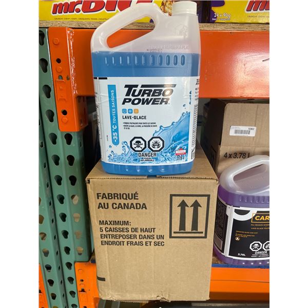 Turbo Power -35 Degree Celsius Windshield Washer Fluid,4 x 3.78 L