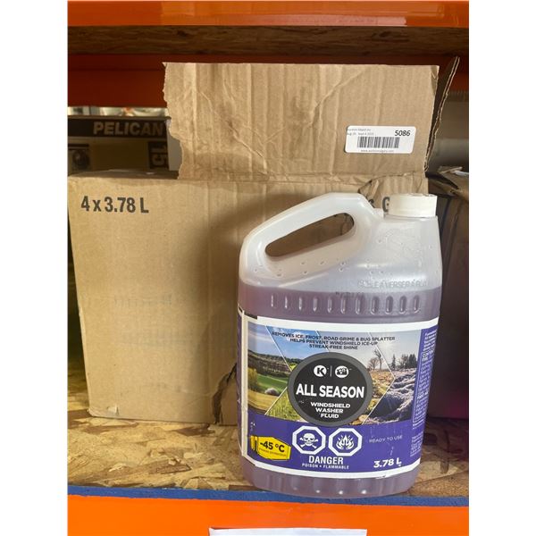 Circle K All-Season Windshield Washer Fluid -45°C,4 x 3.78 L