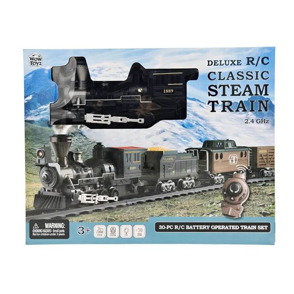 R/C Rail Steam Train 2.4 GHz Remote Control Set