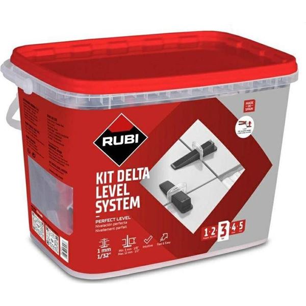 Rubi Kit Delta Level System, 1.5mm 1/16 Inch