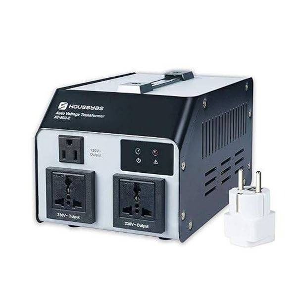 HOUSEYAS 1000 Watt Automatic AC Voltage Transformer, Model AT-500-2/AT-1000-2