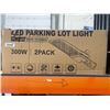 Image 2 : 300W LED Parking Lot Light – 2 Pack with Dusk to Dawn Photocell
