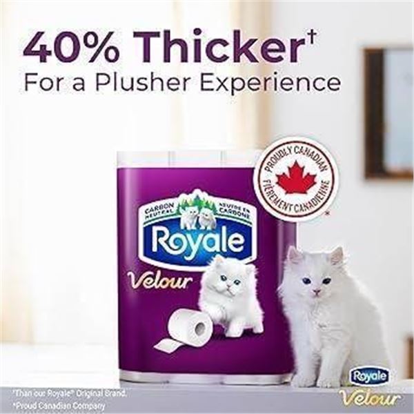 Royale Velour 2-Ply Bathroom Tissue – 72 Rolls