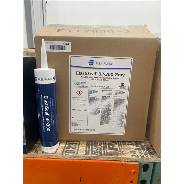 H.B. Fuller ElastiSeal BP-300 Gray Non-Skinning Flexible Sealant 30 x 305ml