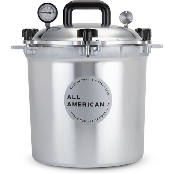 All American Model 925 Heavy Cast Aluminum Pressure Canner/Cooker, 25 Quart