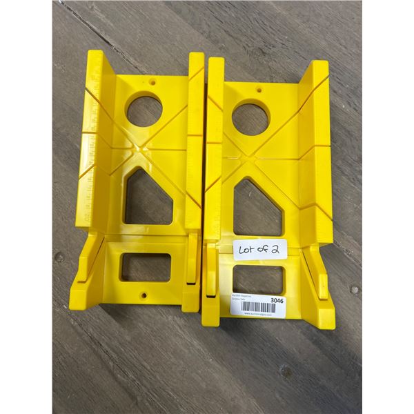 2 Tool Tech 12-Inch (30cm) Plastic Mitre Boxes, Model 6500