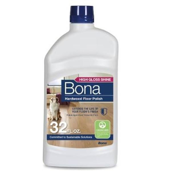 Lot of 4 Bona Hardwood Floor Polish, High Gloss Shine, 32 Oz