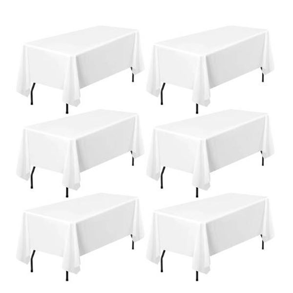 White Tablecloths – 6x 4 pc